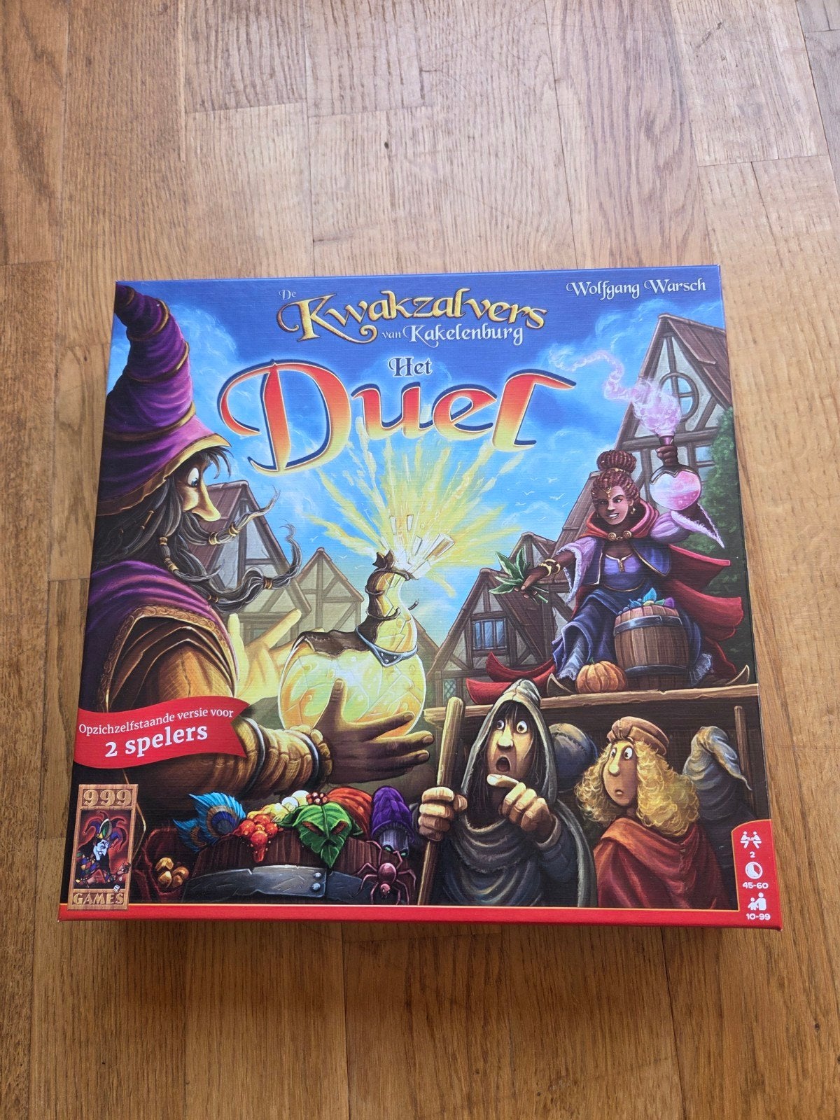 Kwakzalvers van kakelenburg het duel incl coin caps, Een of twee spelers, Ophalen of Verzenden, Zo goed als nieuw, 999 Games