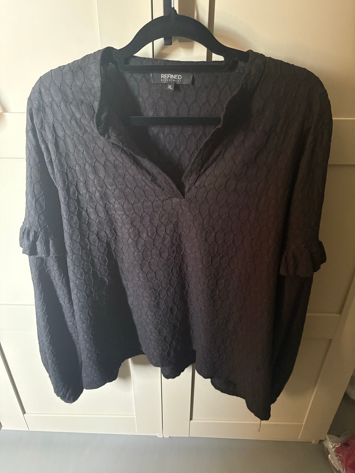 Refined Department Blouse Maat XL, Ophalen of Verzenden, Zo goed als nieuw, Maat 46/48 (XL) of groter, Zwart