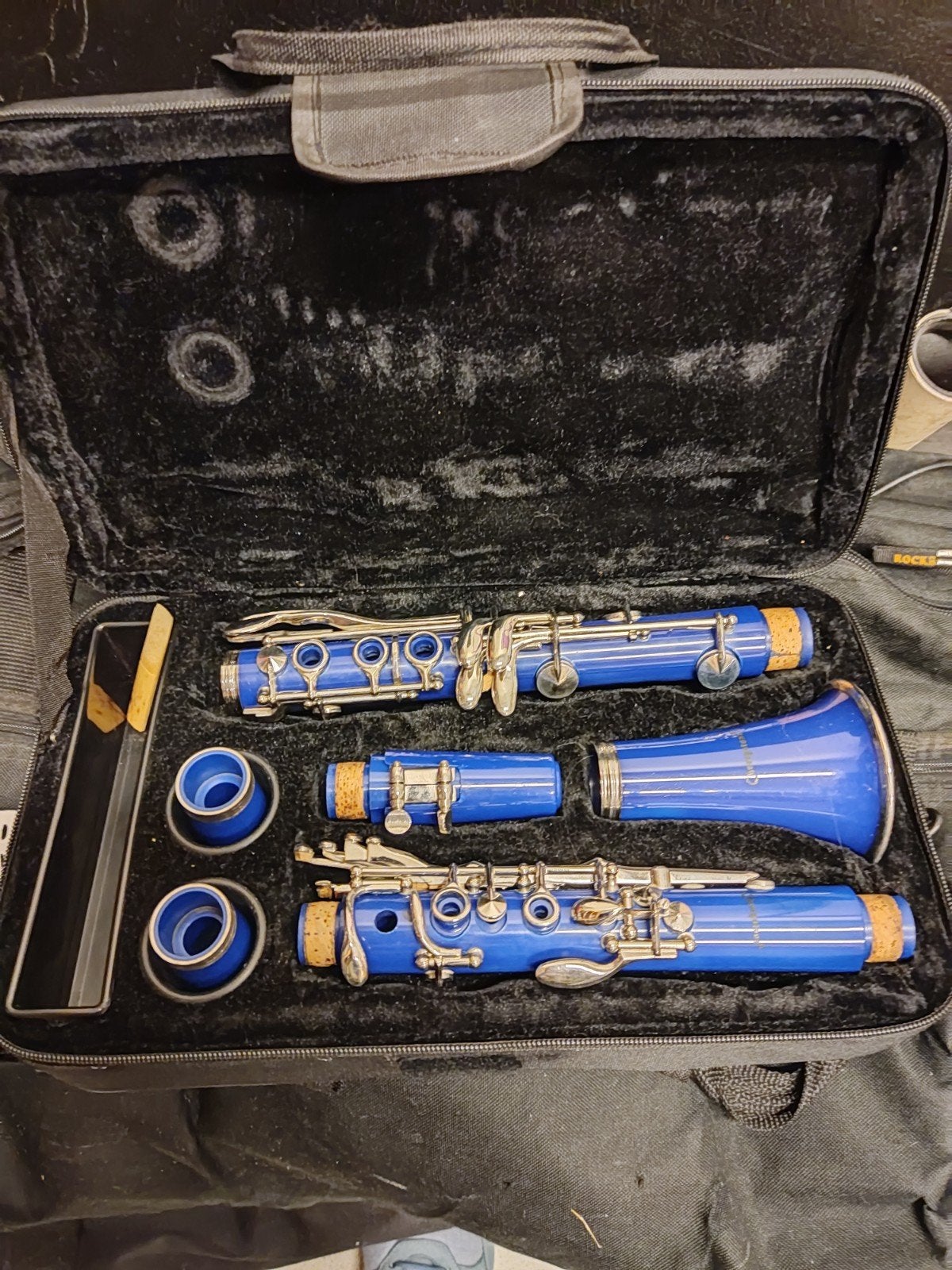 klarinet blauwe, Ophalen of Verzenden, Gebruikt, Euphonium of Tenortuba, Met koffer of draagtas