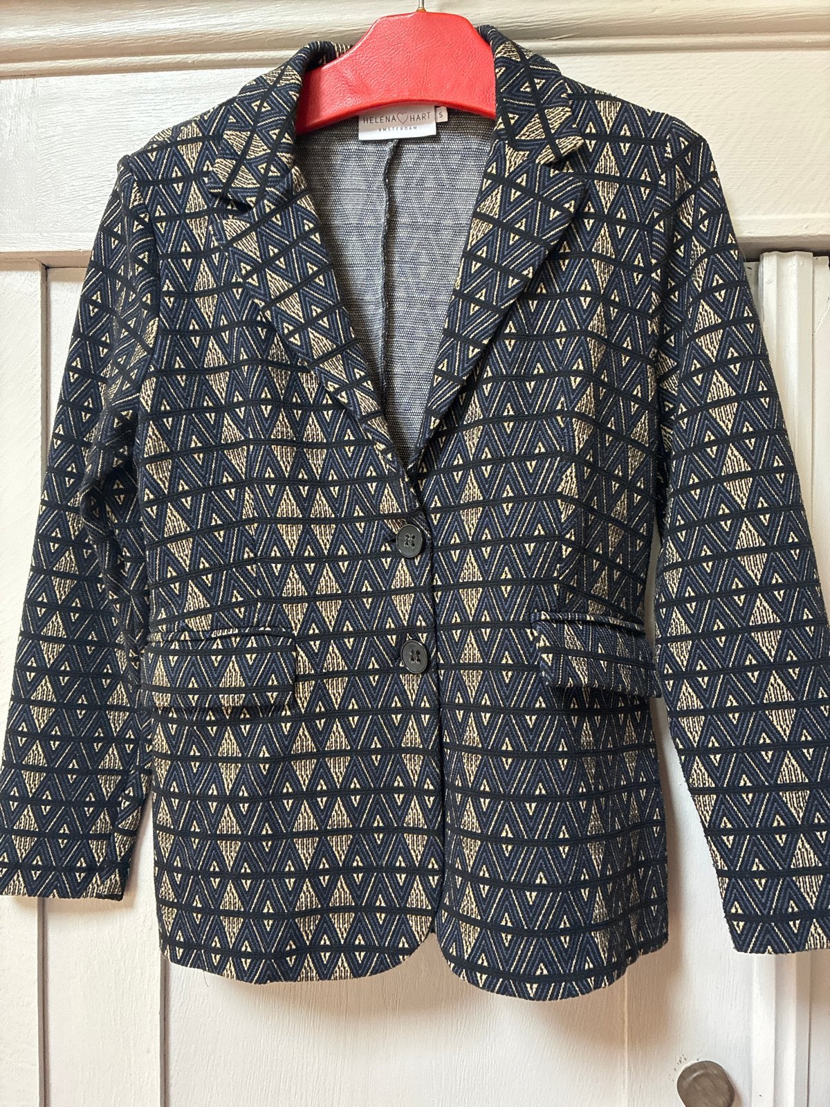 Helena Hart Jasje Maat S Zwart/Goud/Beige,Blauw, Overige kleuren, Ophalen of Verzenden, Zo goed als nieuw, Jasje