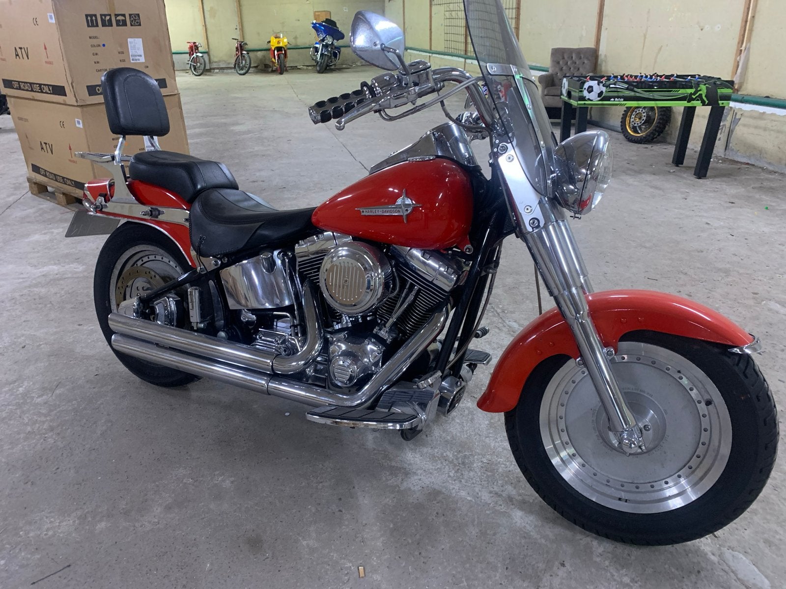 Harley Davidson Fat Boy FLSTF Softail 1450CC - BJ 2000, Motoren, Motoren | Harley-Davidson, Bedrijf, Chopper, meer dan 35 kW, 2 cilinders