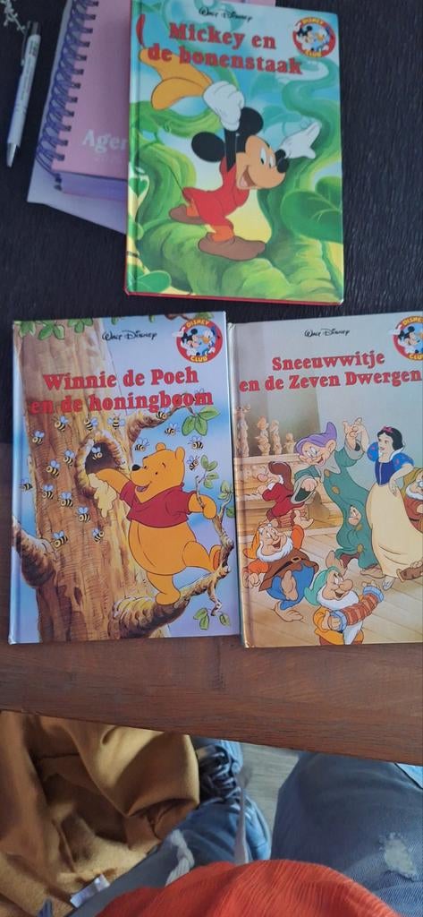 3 Disney boekjes: Mickey, Winnie de Poeh, Sneeuwwitje, Ophalen of Verzenden, Gelezen, Walt Disney, Sprookjes