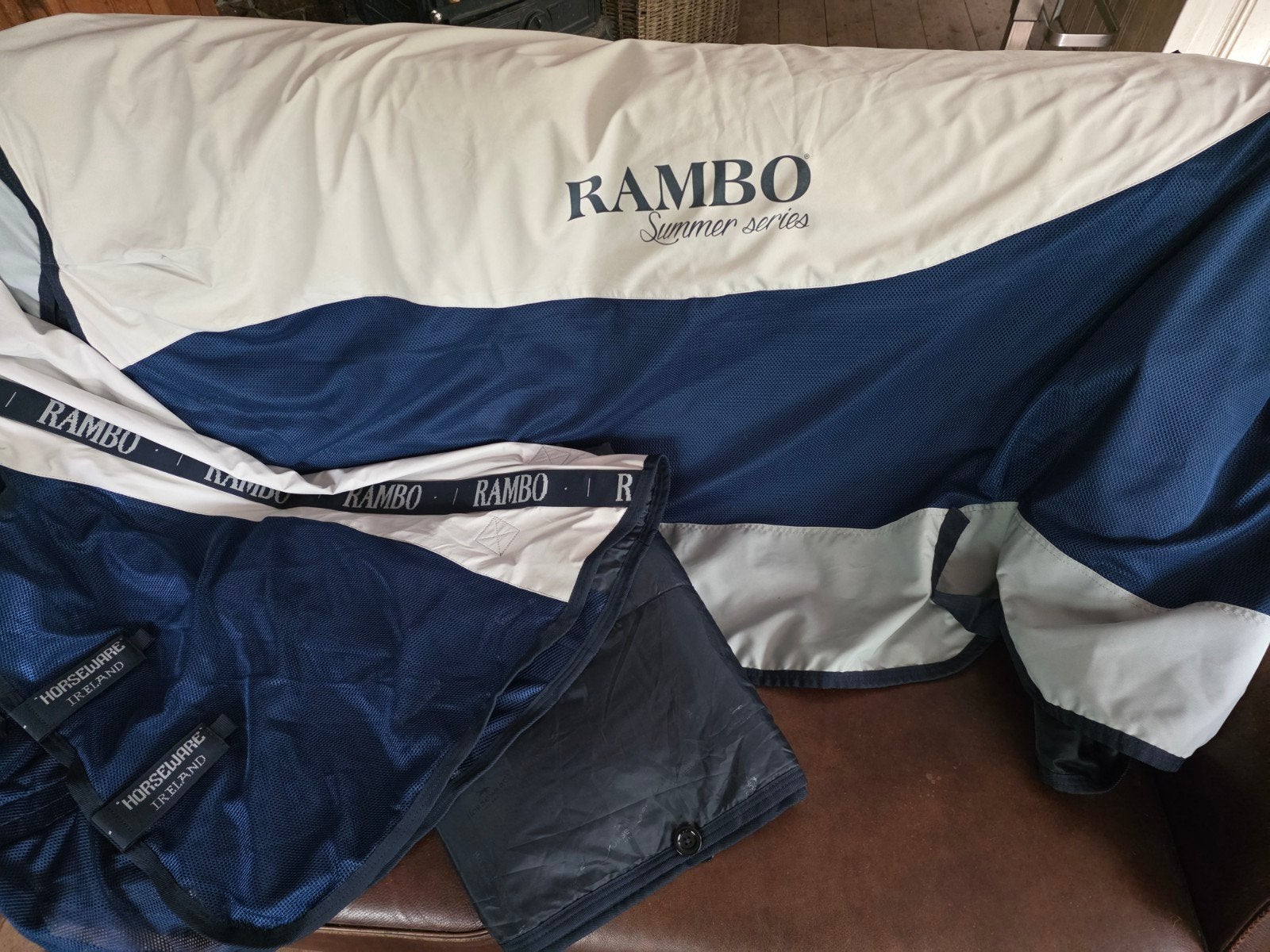 Rambo Summer Series vliegendeken 6'9" (206 cm), Dieren en Toebehoren, Paarden en Pony's | Dekens en Dekjes, Full (L), Linersysteem