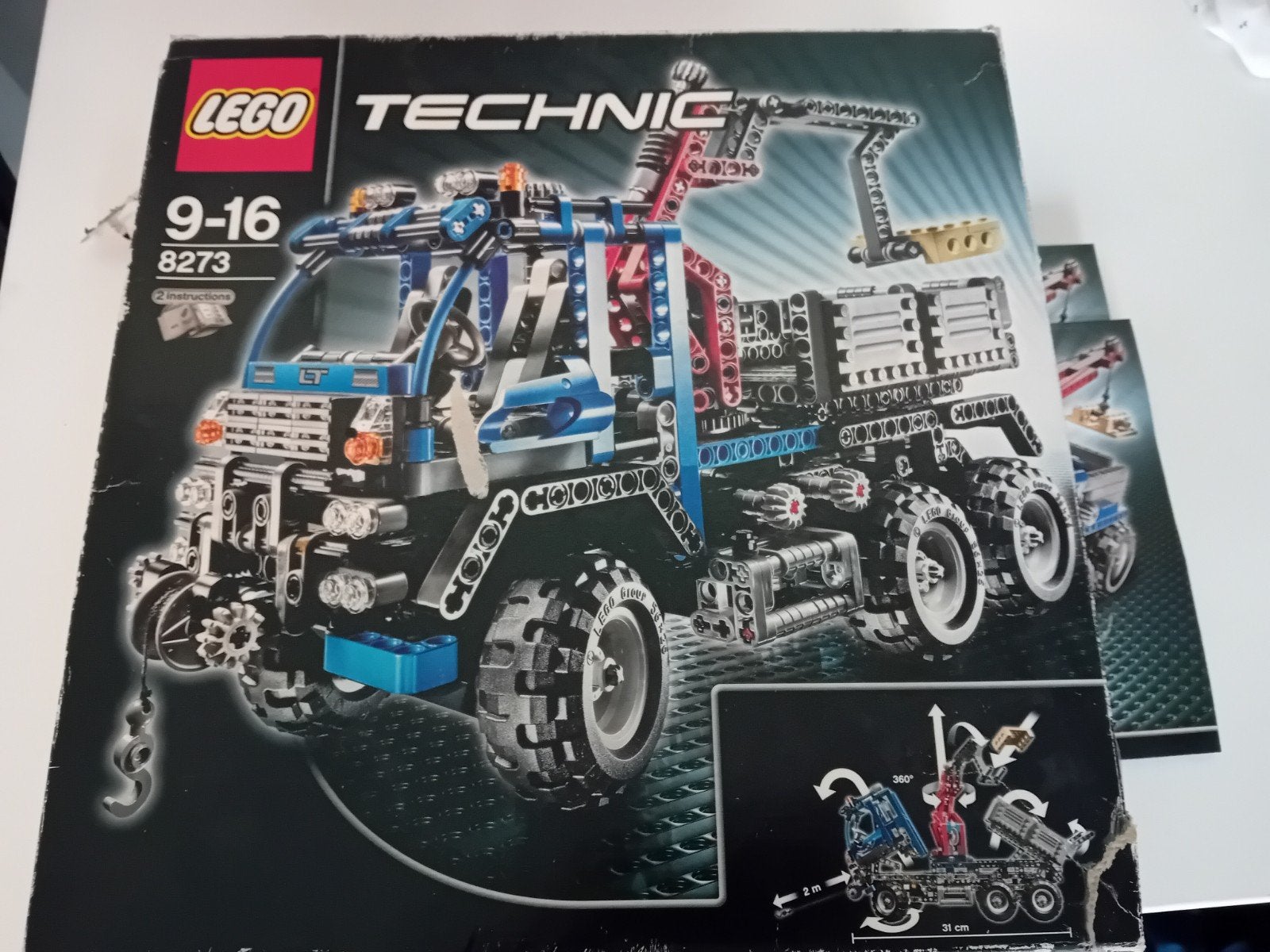 Lego Technic 8273 Vrachtwagen met kraan - MOET WEG!!, Kinderen en Baby's, Gebruikt, Lego, Inclusief instructies, Ophalen of Verzenden