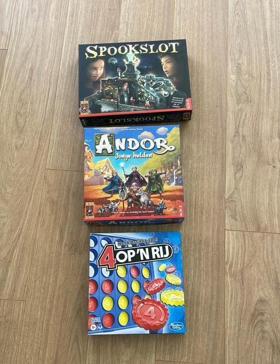 Spookslot, Andor, 4 op een rij spelletje set, Ophalen, Zo goed als nieuw