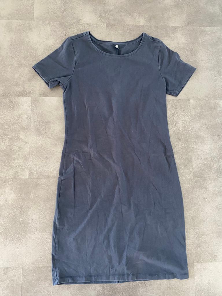 Donkerblauw jurkje van HEMA maat M, Kleding | Dames, Maat 38/40 (M), Blauw, Ophalen of Verzenden, Zo goed als nieuw