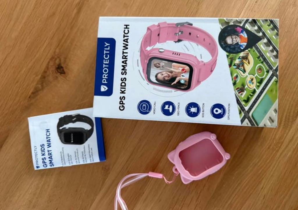 Roze smartwatch Protectly, Sieraden, Tassen en Uiterlijk, Horloges | Kinderen, Ophalen of Verzenden, Nieuw, Roze, Meisje