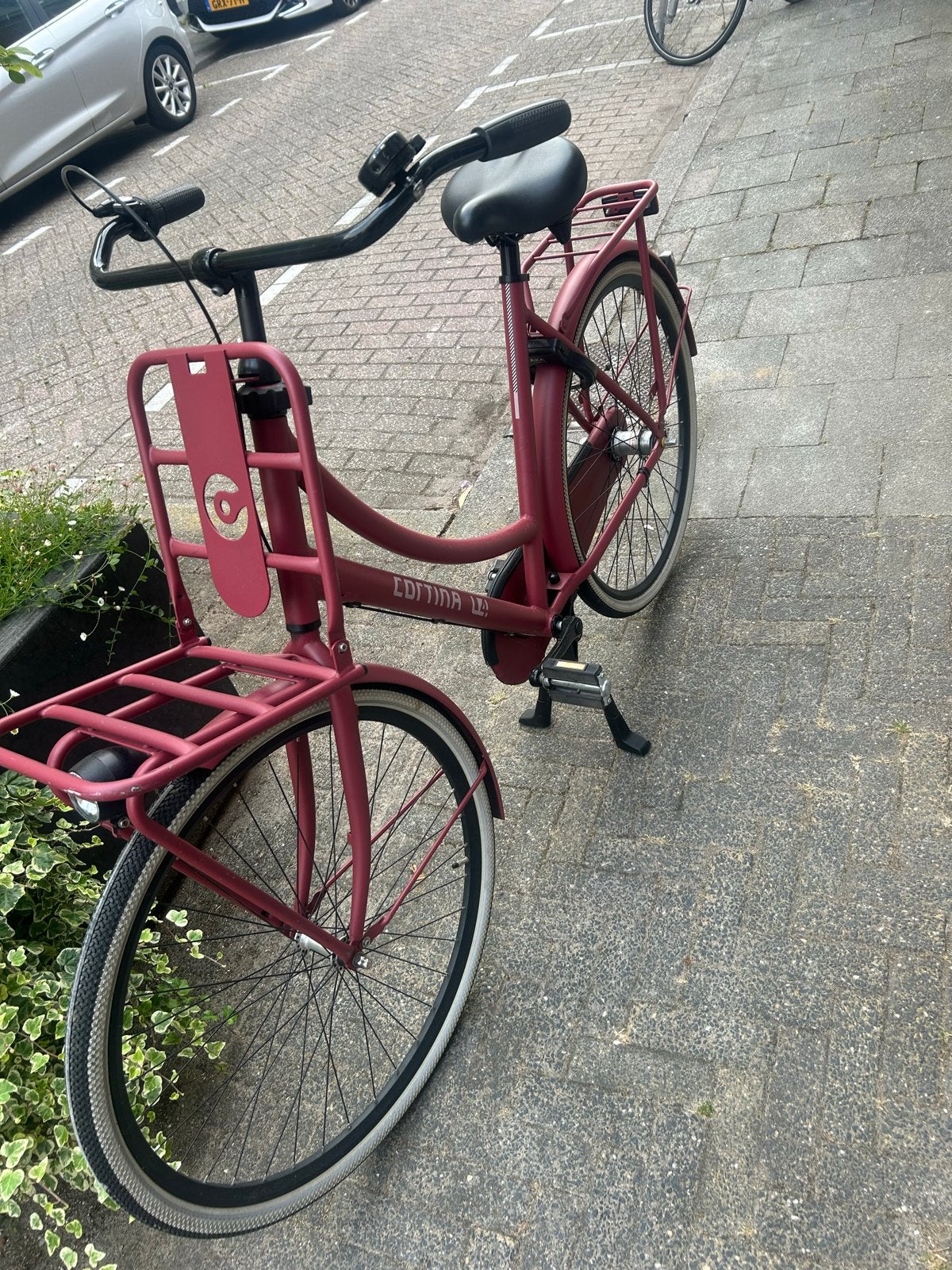 Cortina U4 Raspberry Matt R3 dames, Terugtraprem, 53 tot 56 cm, Versnellingen, Zo goed als nieuw
