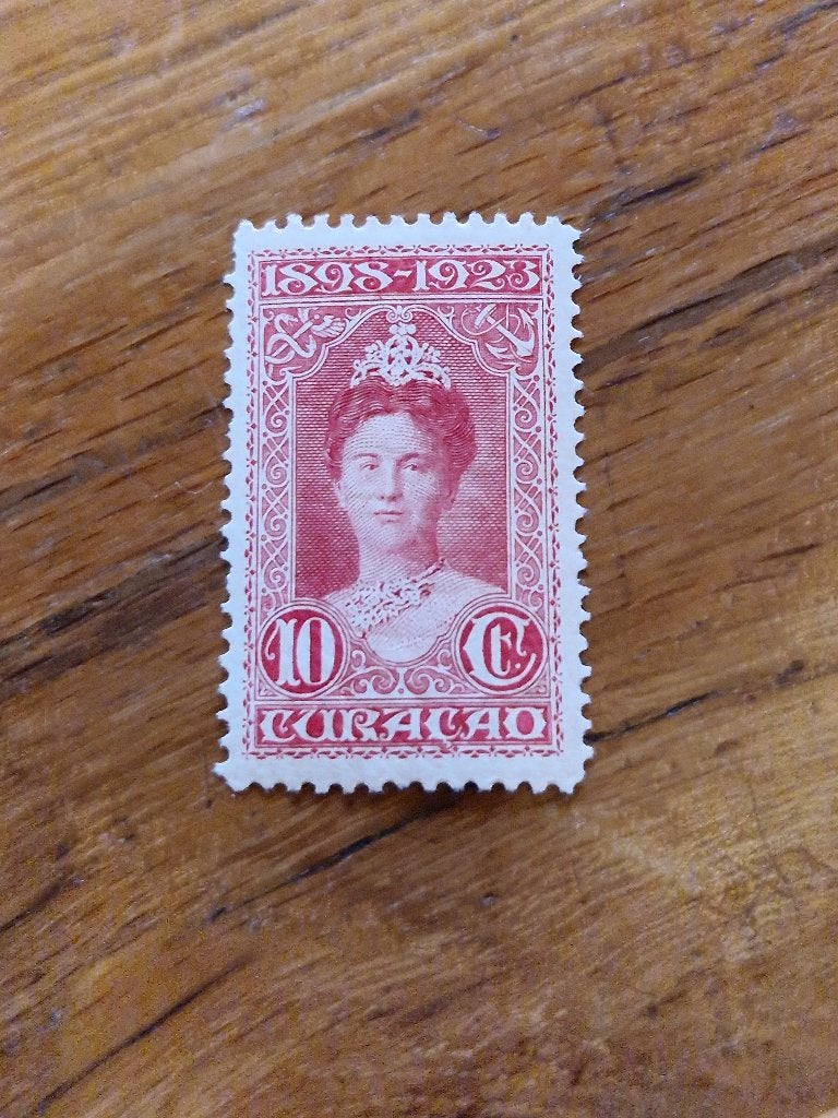 Curacao ongebruikt plakker nr 77 zie tanding links, Ophalen of Verzenden, Postfris