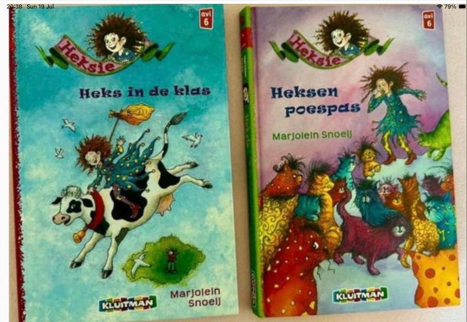 Heksie boeken: 'Heks in de klas' & 'Heksenpoespas' (AVI 6), Boeken, Ophalen of Verzenden, Gelezen, Fictie