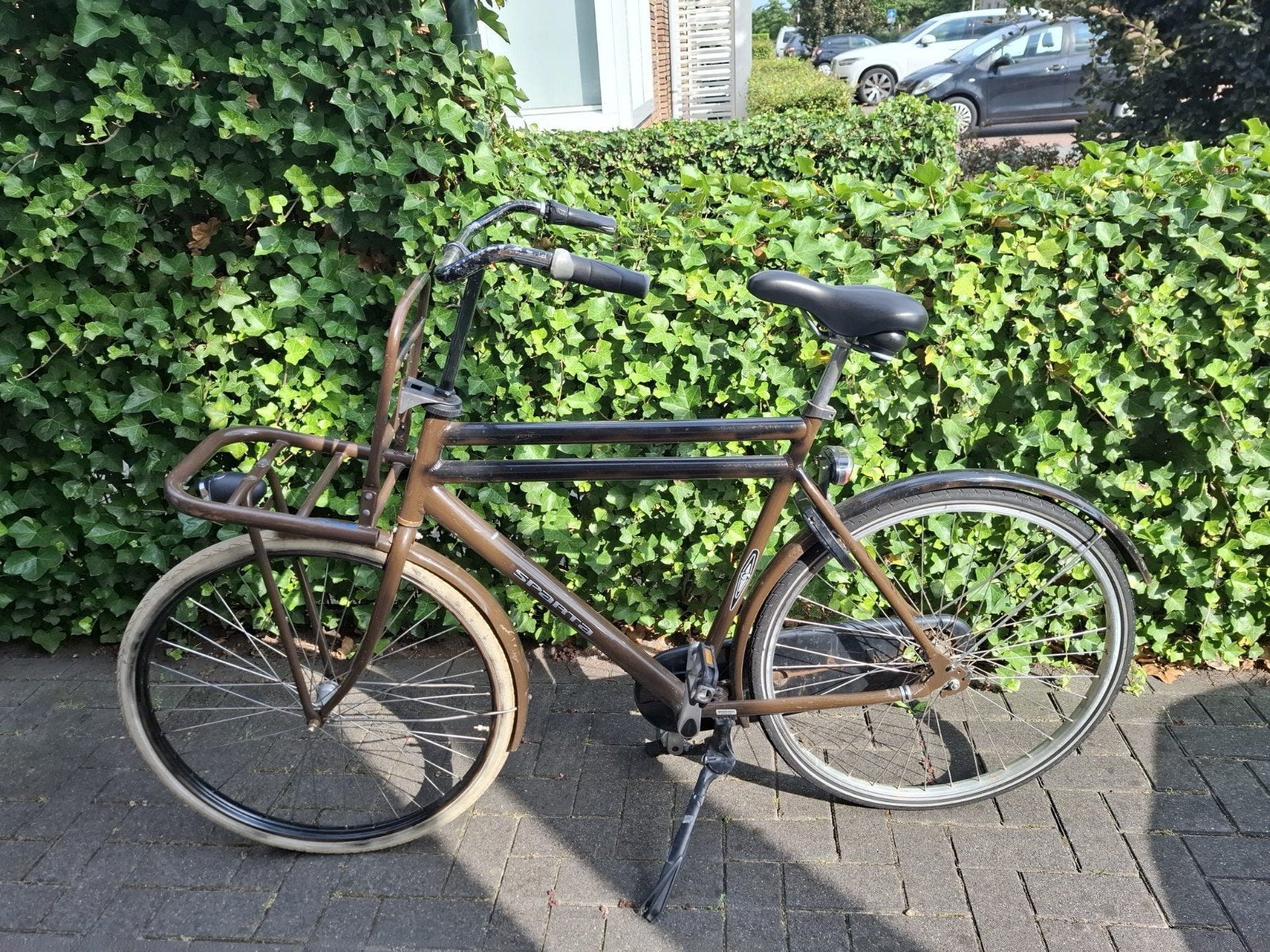 Sparta Transportfiets - Bruin - Gebruikt, Ophalen, Terugtraprem, Sparta, 53 tot 56 cm