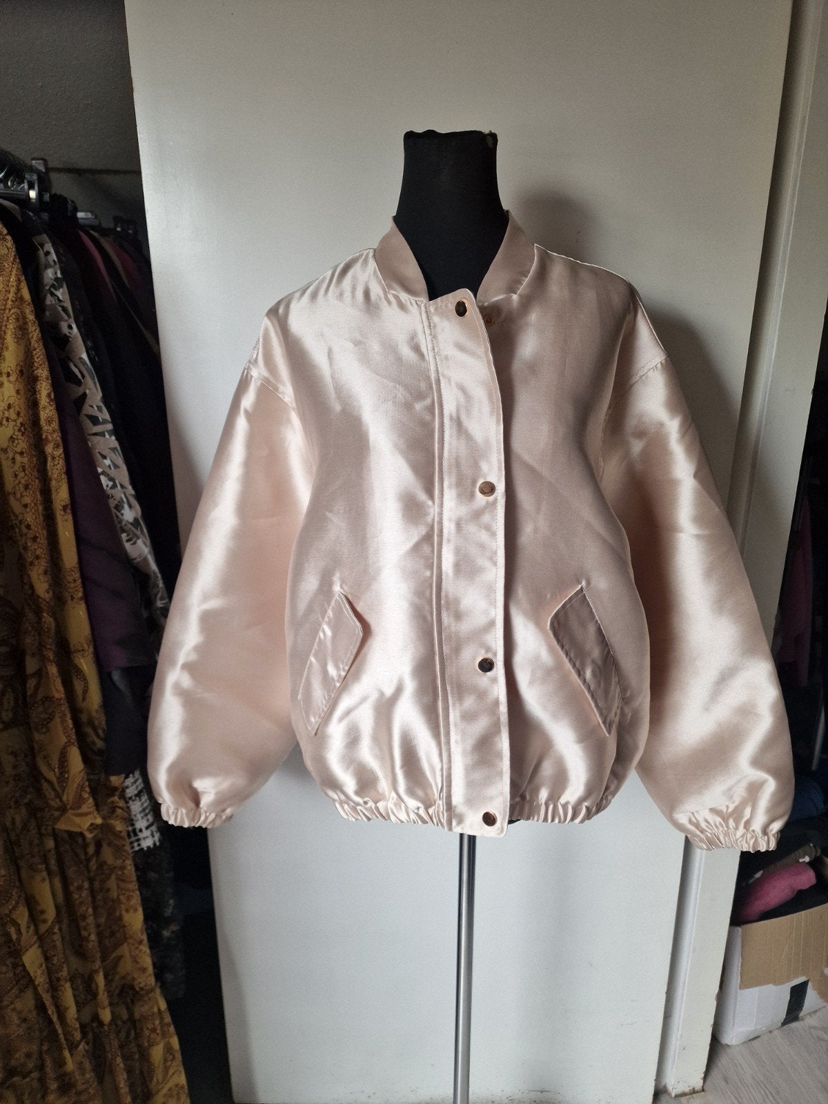 bomber jas one size tot 40, Kleding | Dames, Ophalen of Verzenden, Zo goed als nieuw, Maat 38/40 (M), Zwart