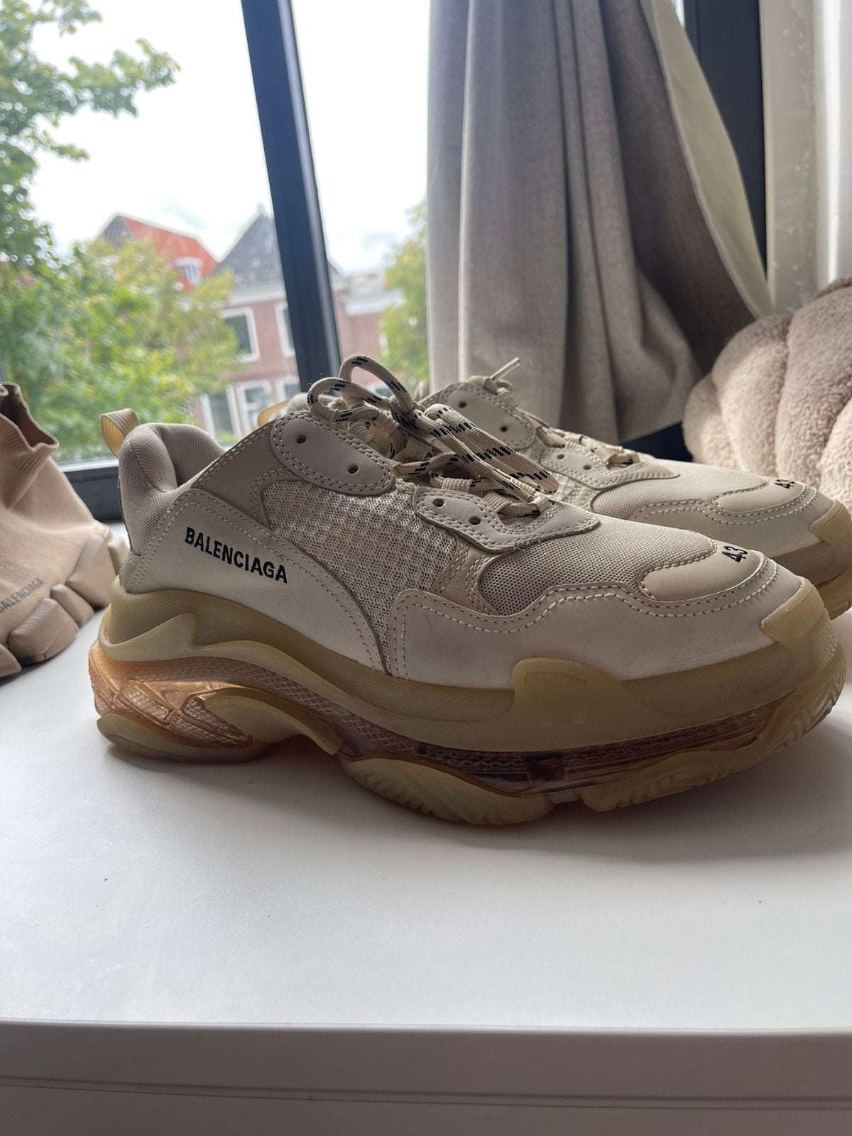 Balenciaga triple s maat 43 hele goede staat, Ophalen of Verzenden, Zo goed als nieuw, Zwart