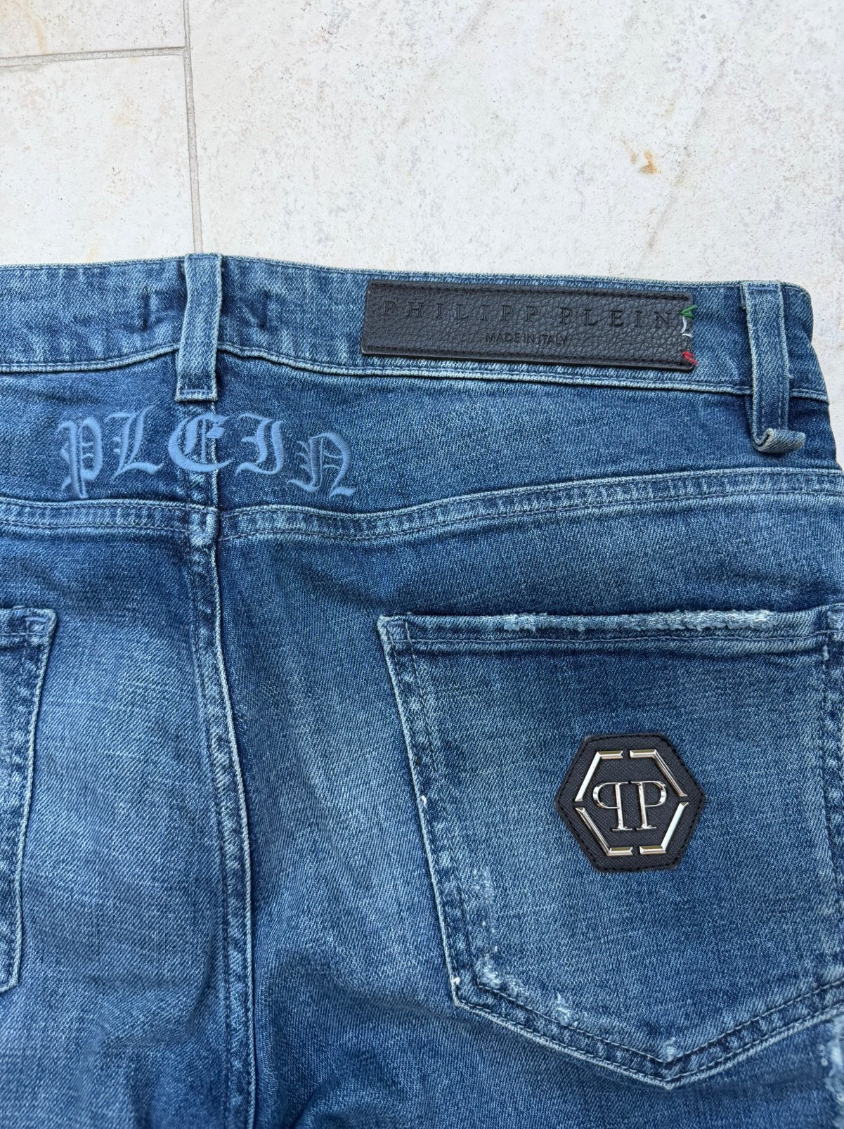 Philipp plein jeans, Ophalen of Verzenden, Zo goed als nieuw, Blauw, W33 - W34 (confectie 48/50)