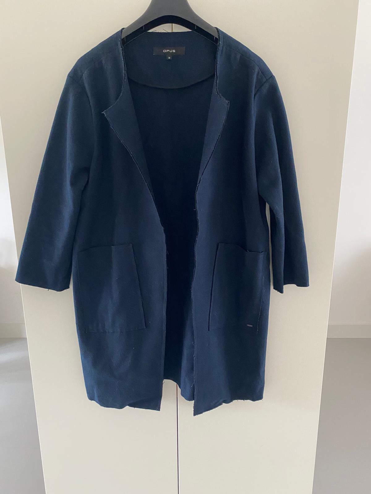 Opus Jannika blazer/jasje, donkerblauw, maat 38, Ophalen of Verzenden, Zo goed als nieuw, Maat 38/40 (M), Blauw