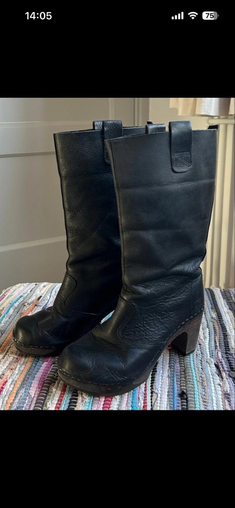 Clumpy’s laarzen zwart - Maat 39, Kleding | Dames, Schoenen, Ophalen of Verzenden, Gedragen, Zwart, Hoge laarzen