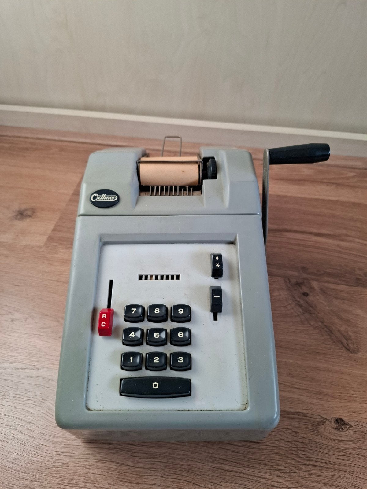Odhner Rekenmachine met Hoes - Vintage, Antiek en Kunst, Ophalen of Verzenden