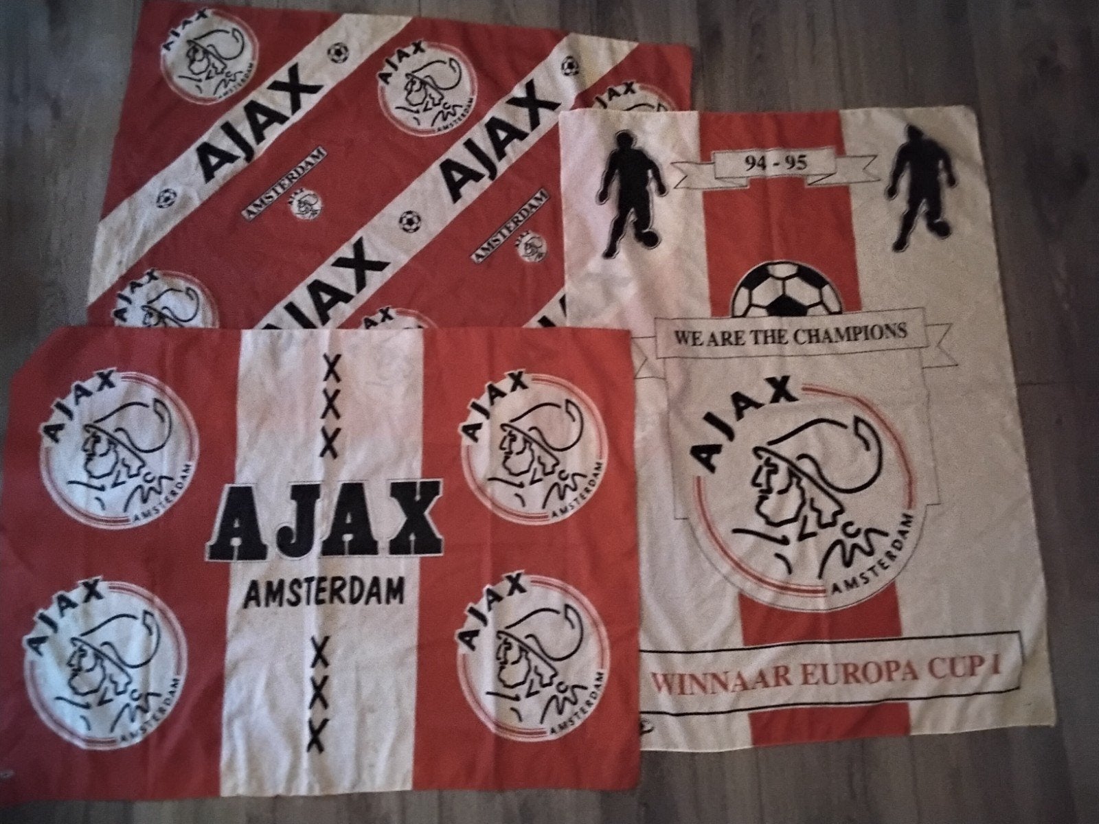 3 ajax vlaggen, Verzamelen, Ophalen of Verzenden, Zo goed als nieuw, Ajax, Overige typen