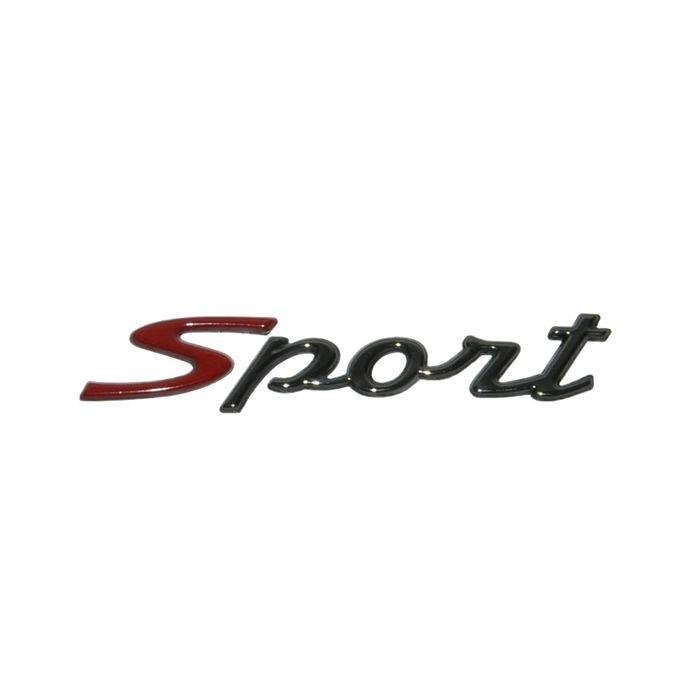 Sticker Vespa Woord [Sport] Beenschild Opbergvakje Rechts 67, Ophalen of Verzenden
