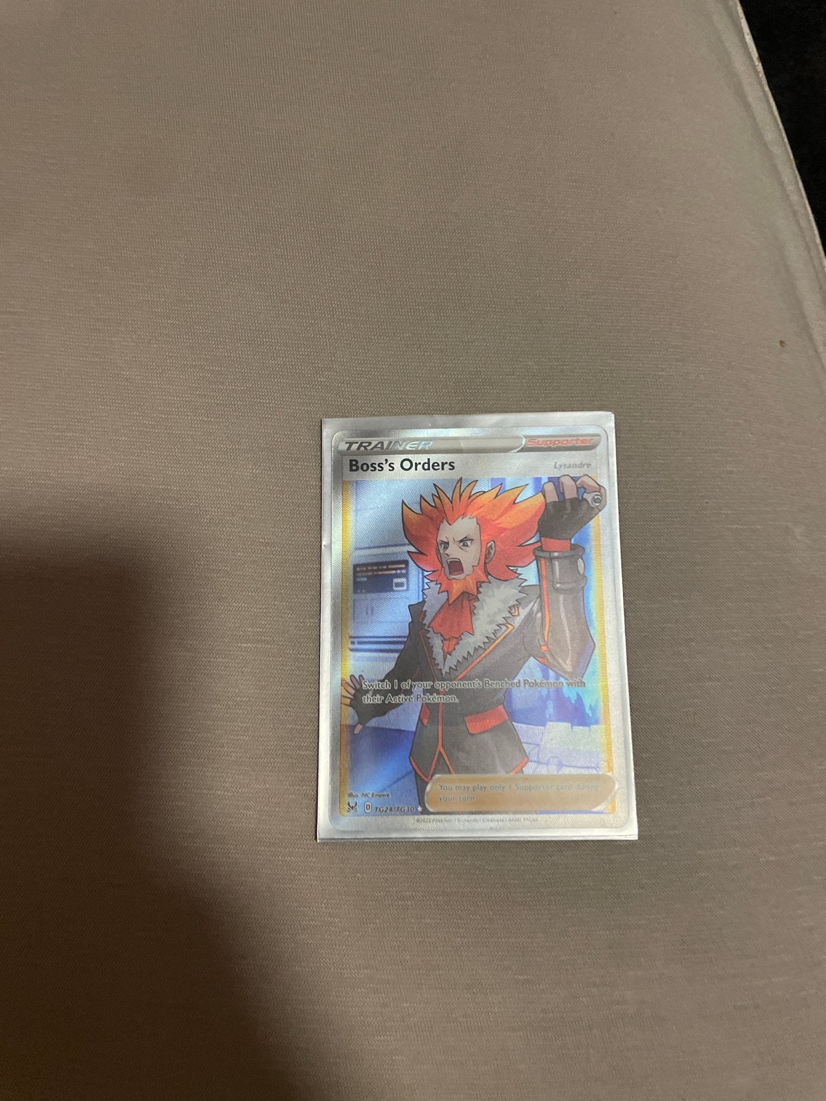 Pokémon TCG: Boss's Orders (Lysandre) Full Art Trainer Kaart, Ophalen of Verzenden, Zo goed als nieuw, Losse kaart, Foil