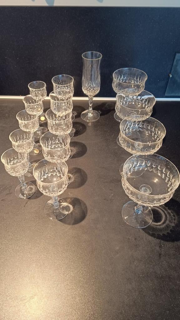 Kristallen glazen set schott zwiesel, Antiek en Kunst, Ophalen
