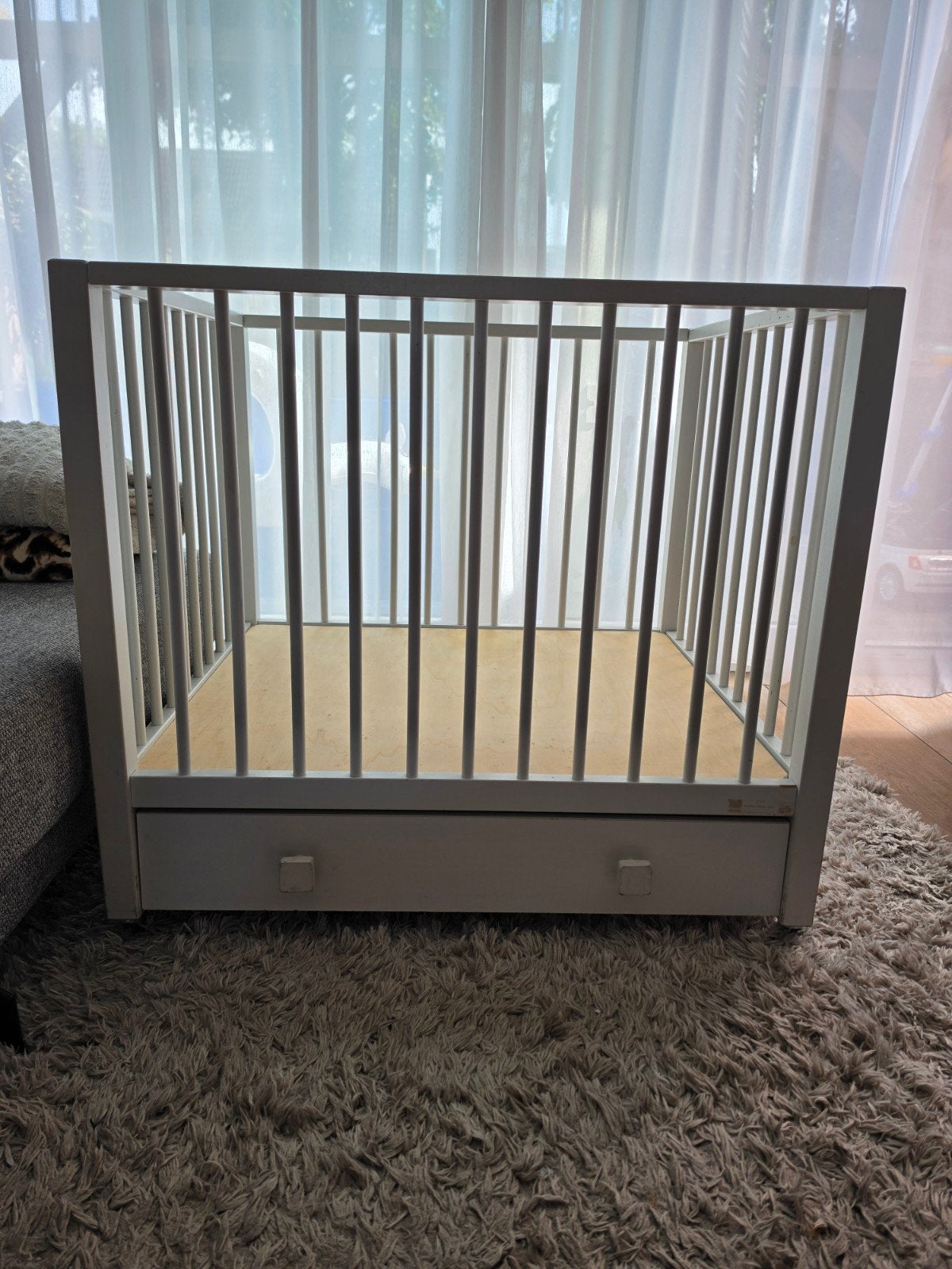 Baby box met lade, Kinderen en Baby's, Boxen, Ophalen of Verzenden, Gebruikt, Vierkant, Lade
