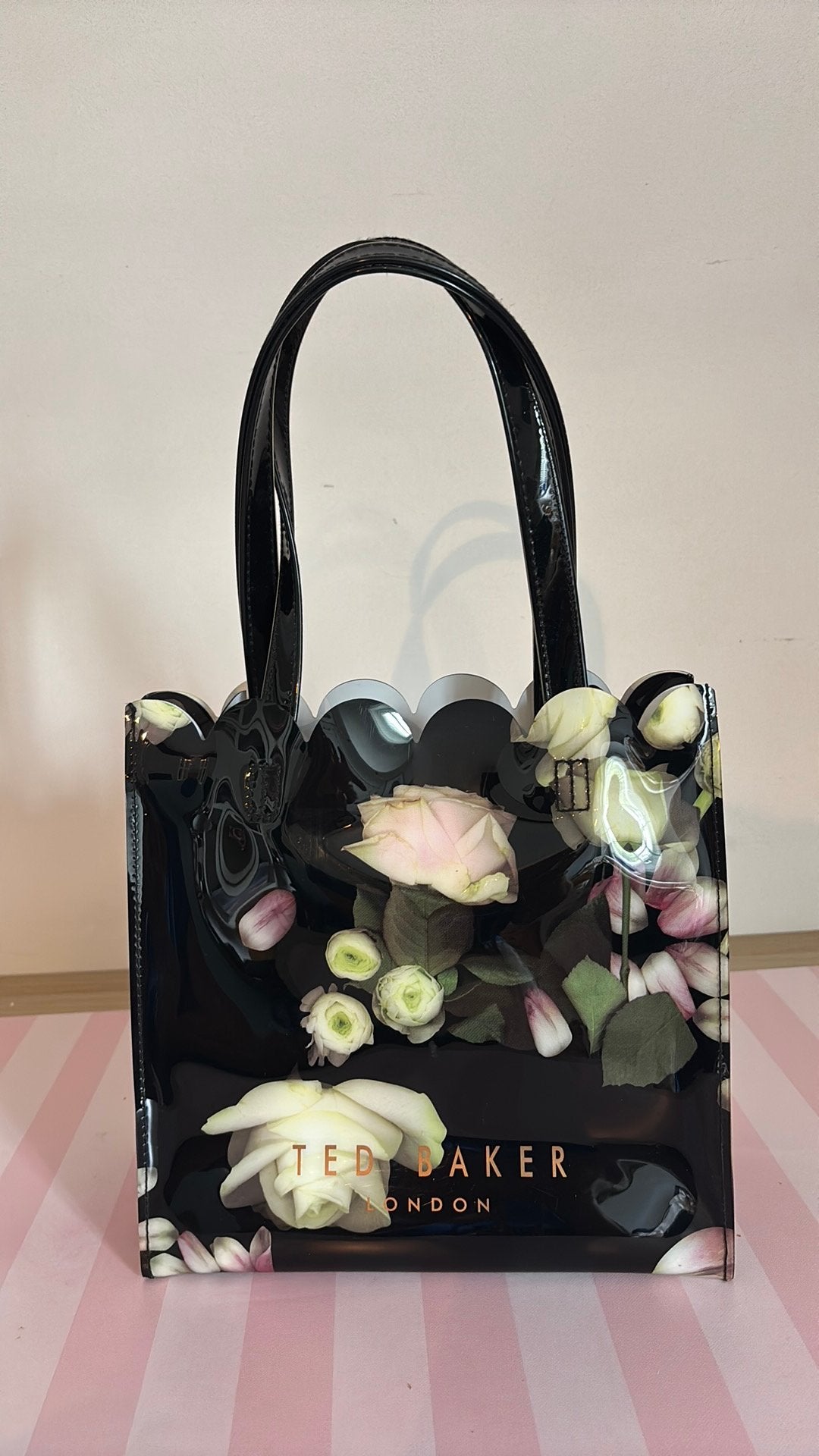 Ted Baker lak tasje en portemonnee., Ophalen of Verzenden, Zo goed als nieuw, Zwart, Handtas