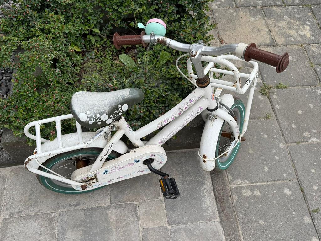 Kinder fiets 12 inch, Ophalen, Gebruikt, 14 inch of minder