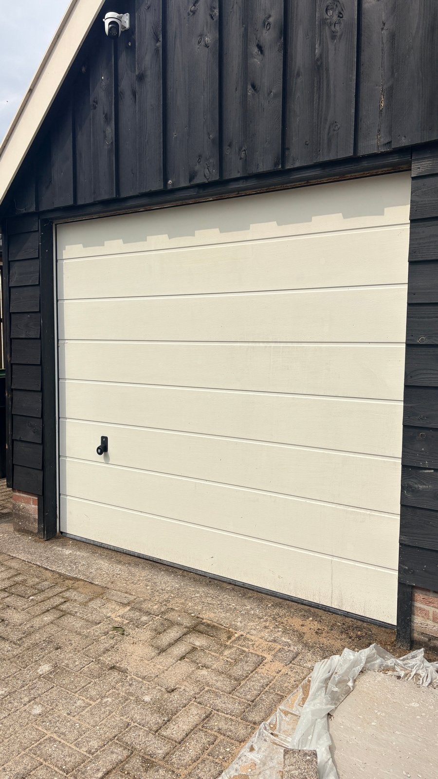 Elektrische Garagedeur met afstandsbediening, Ophalen, Gebruikt, 80 tot 100 cm, Garagedeur