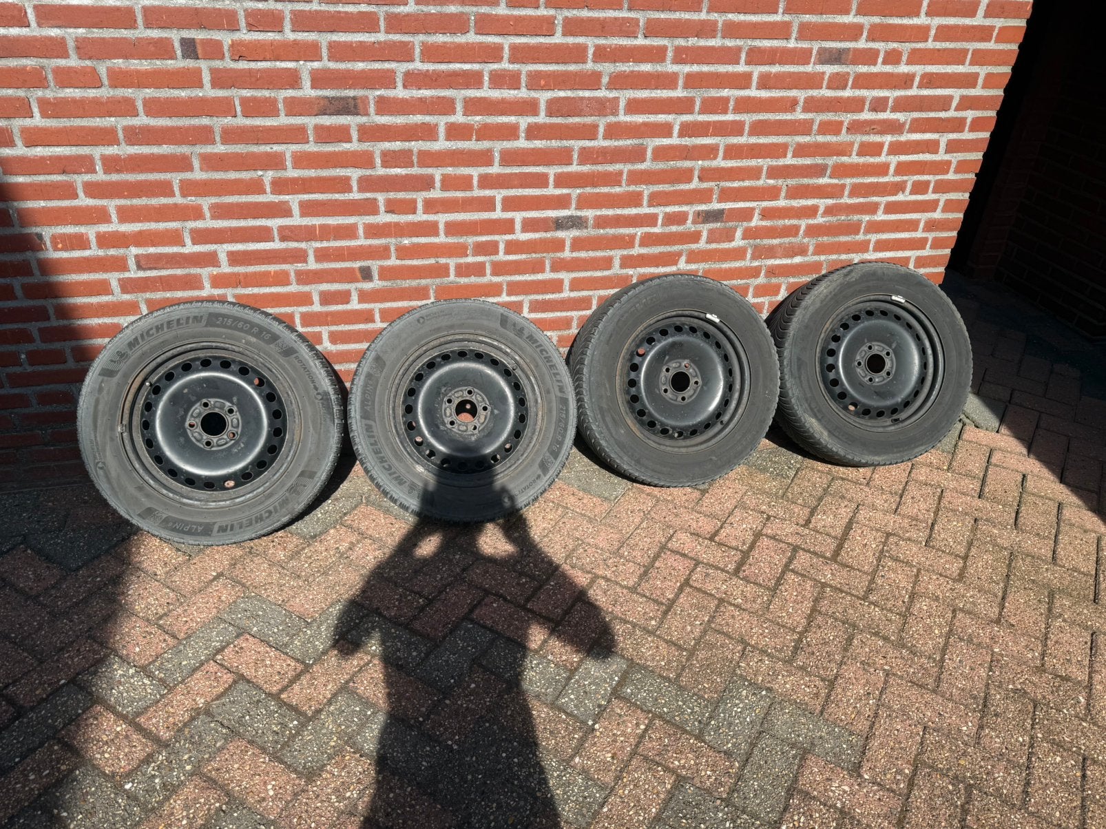 5x108 winterset staalvelgen, Ophalen, Gebruikt