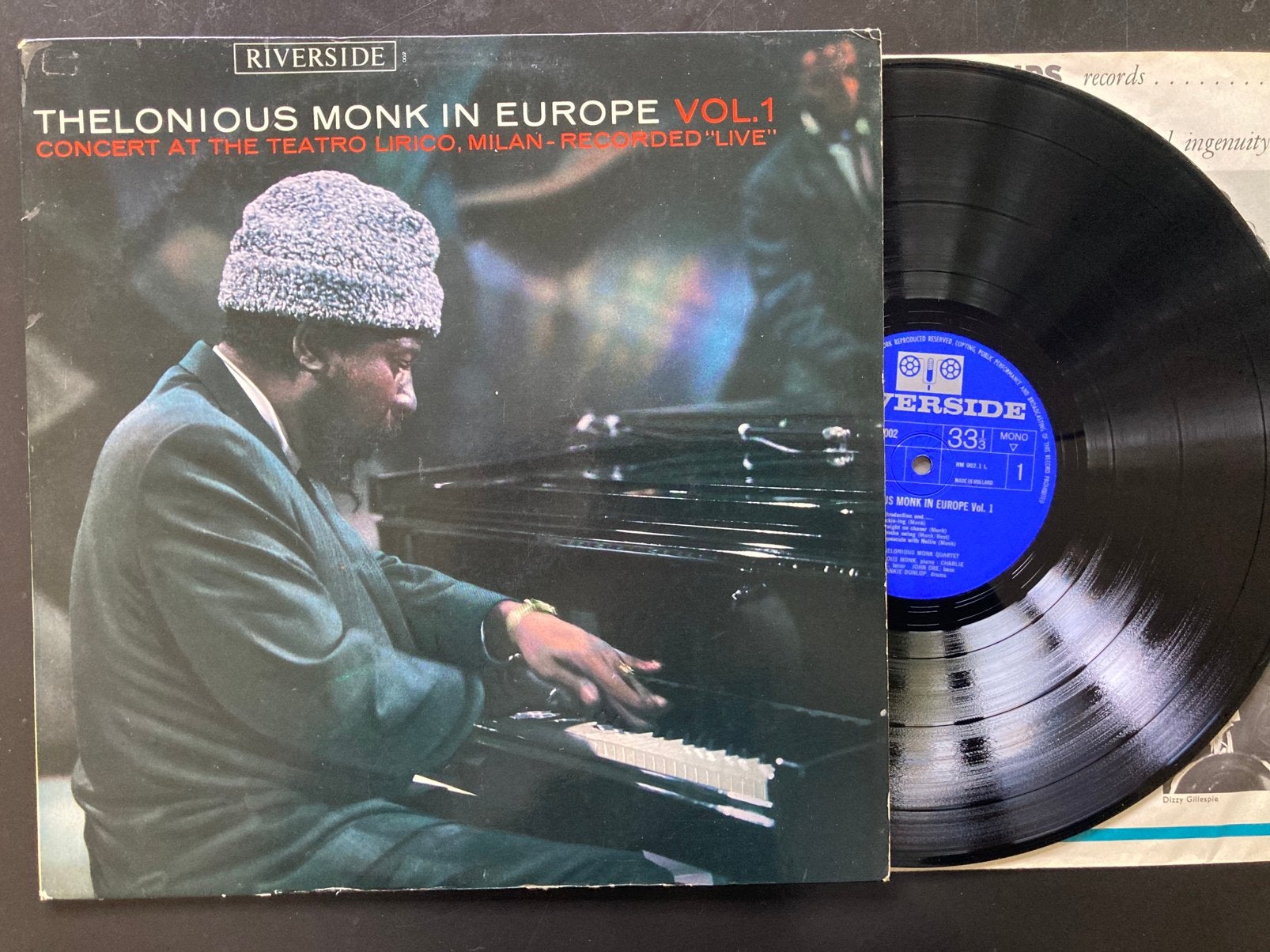 Thelonious Monk in Europe vol 1 1963, Riverside dutch vg+, LP, Gebruikt, Originele persing, Ophalen of Verzenden