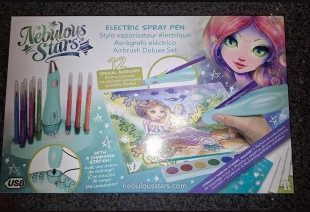 Nebulous Stars Elektrische Airbrush Deluxe Set, Ophalen of Verzenden, Zo goed als nieuw, Knutselen