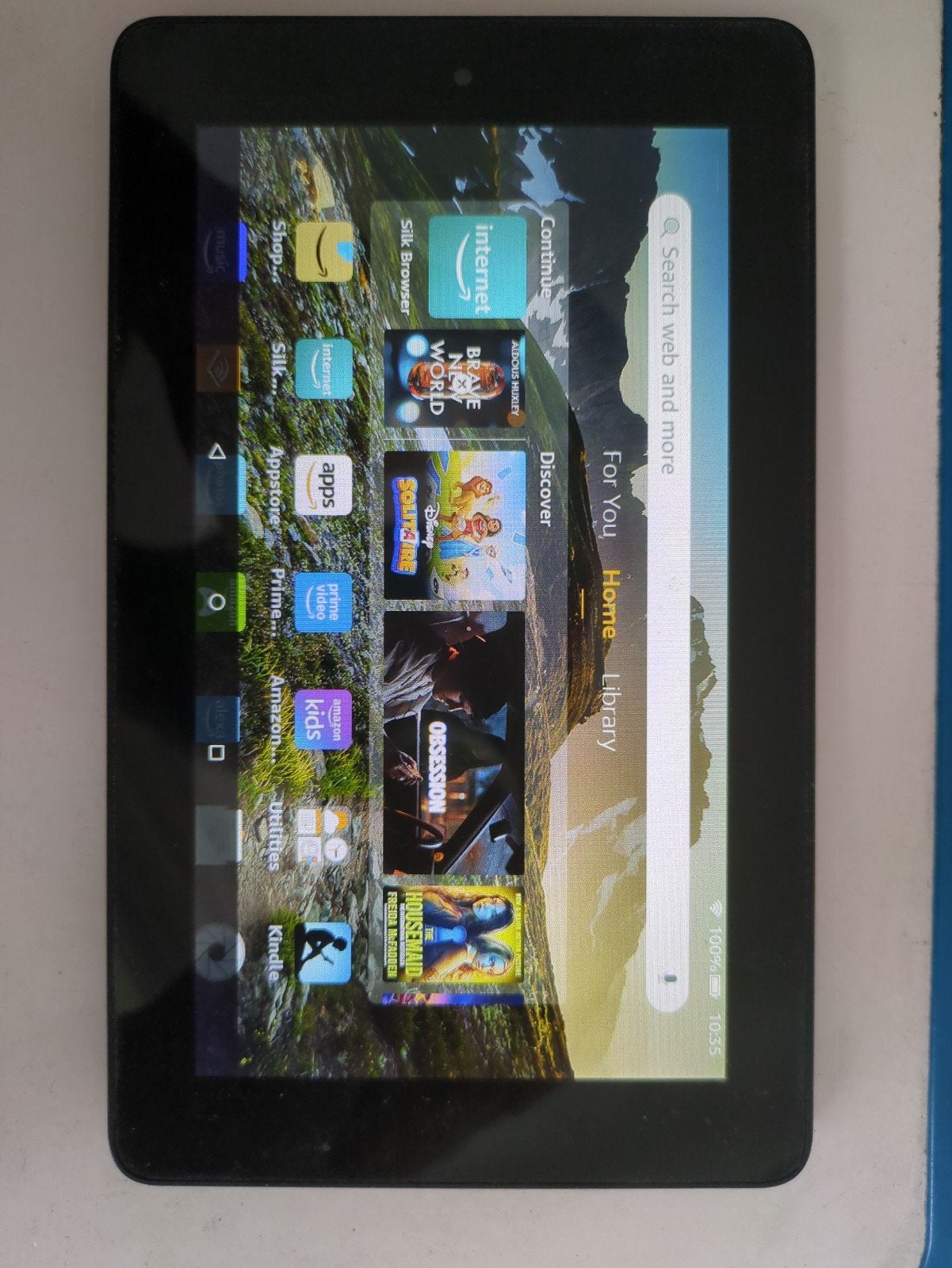Kindle Fire 5e generatie - 7 inch tablet, Gebruikt, Kindle Fire 5th Gen, Uitbreidbaar geheugen, Ophalen of Verzenden