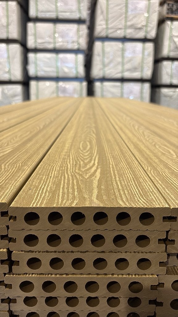 Composiet Vlonderplanken - Light Teak - Scherpe Prijs, Tuin en Terras, Terrasdelen en Vlonders, Ophalen of Verzenden, Nieuw, Composiet