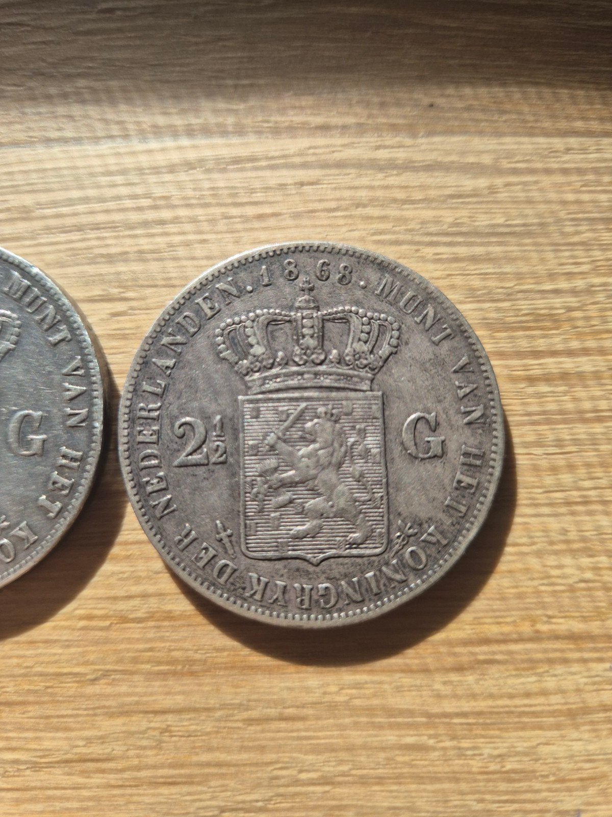 2 rijksdaalders willem 2 1858 en 1868, Ophalen of Verzenden, Koning Willem III, 2½ gulden, Zilver