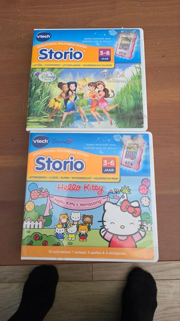 VTech Storio Educatieve Spellen: Hello Kitty & Tinker Bell, Ophalen of Verzenden