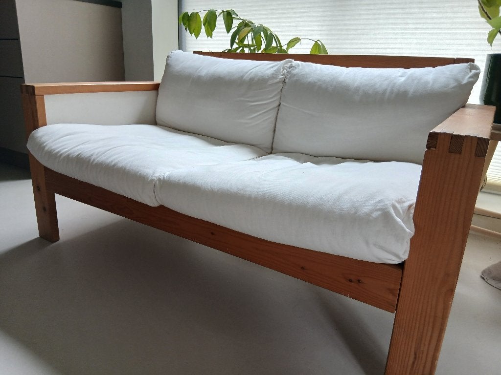 Gratis Vintage Ikea tweezitter (opknapper), Ophalen, Gebruikt, Tweepersoons, Rechte bank