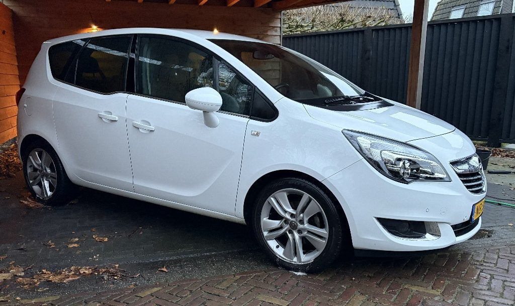 Opel Meriva 1.4 Turbo 88KW 2017 Wit, Auto's, Voorwielaandrijving, Stof, 680 kg, 4 cilinders