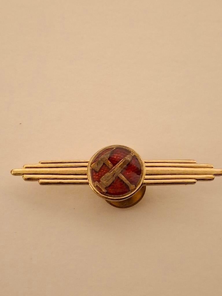 kwalificatiebadge van de DDR brandweer, Ophalen of Verzenden, Landmacht, Duitsland, Embleem of Badge