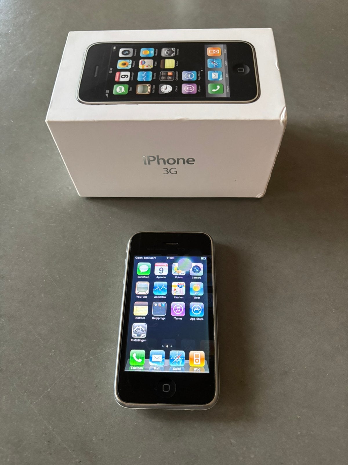 iPhone 3G wit met originele doos, Telecommunicatie, Mobiele telefoons | Apple iPhone, Ophalen of Verzenden, Wit, 16 GB