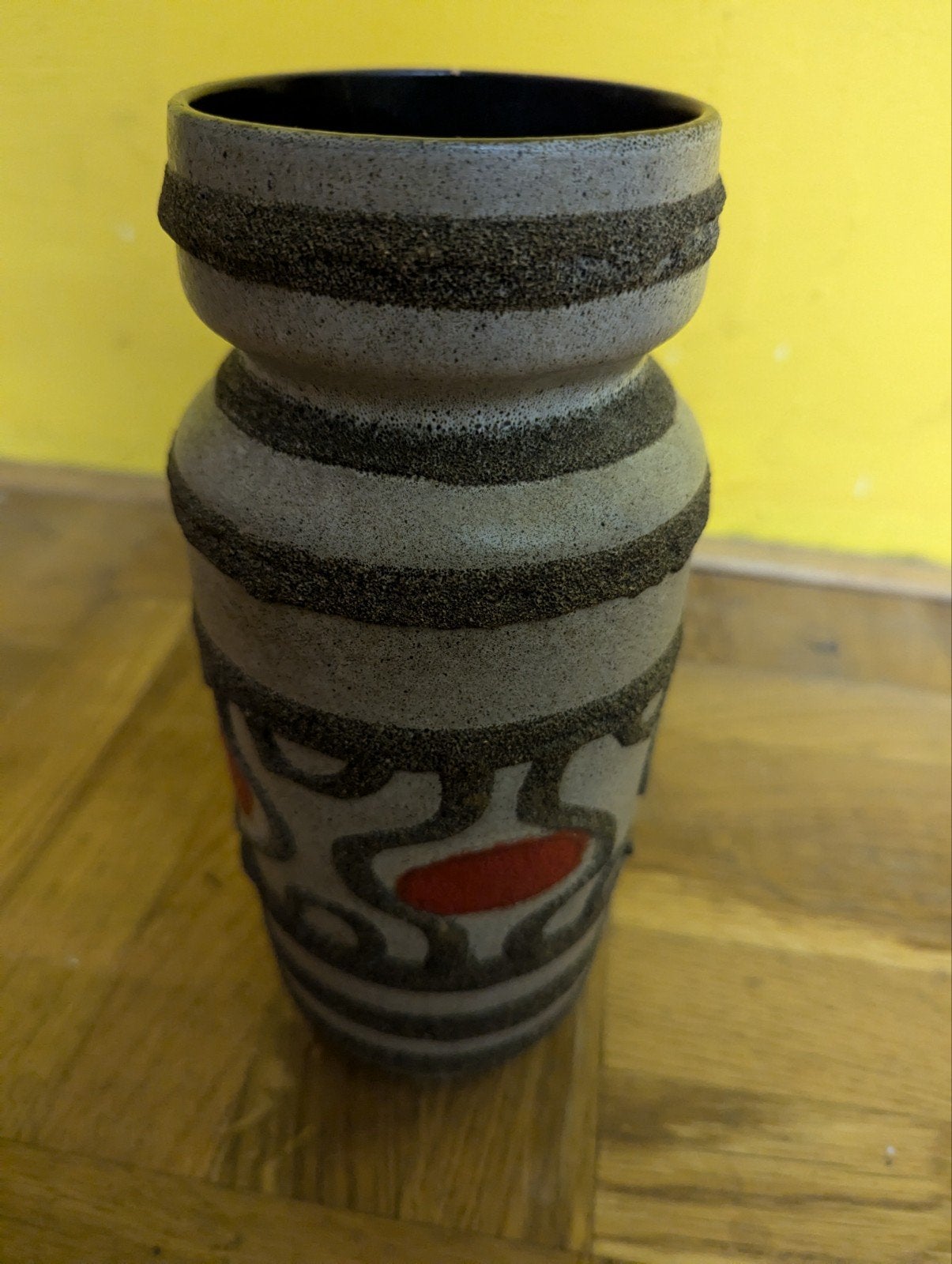 Vintage West Germany Keramiek Vaas - Fat Lava Stijl, Ophalen of Verzenden