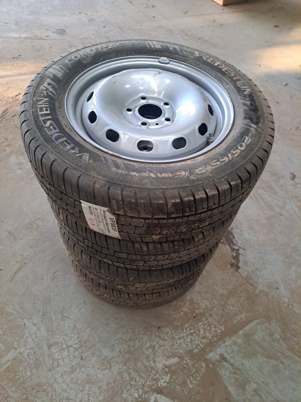 Vredestein Comtrac 205/65 R16 banden met velgen, Bestelwagen, 16 inch, Banden en Velgen, Nieuw