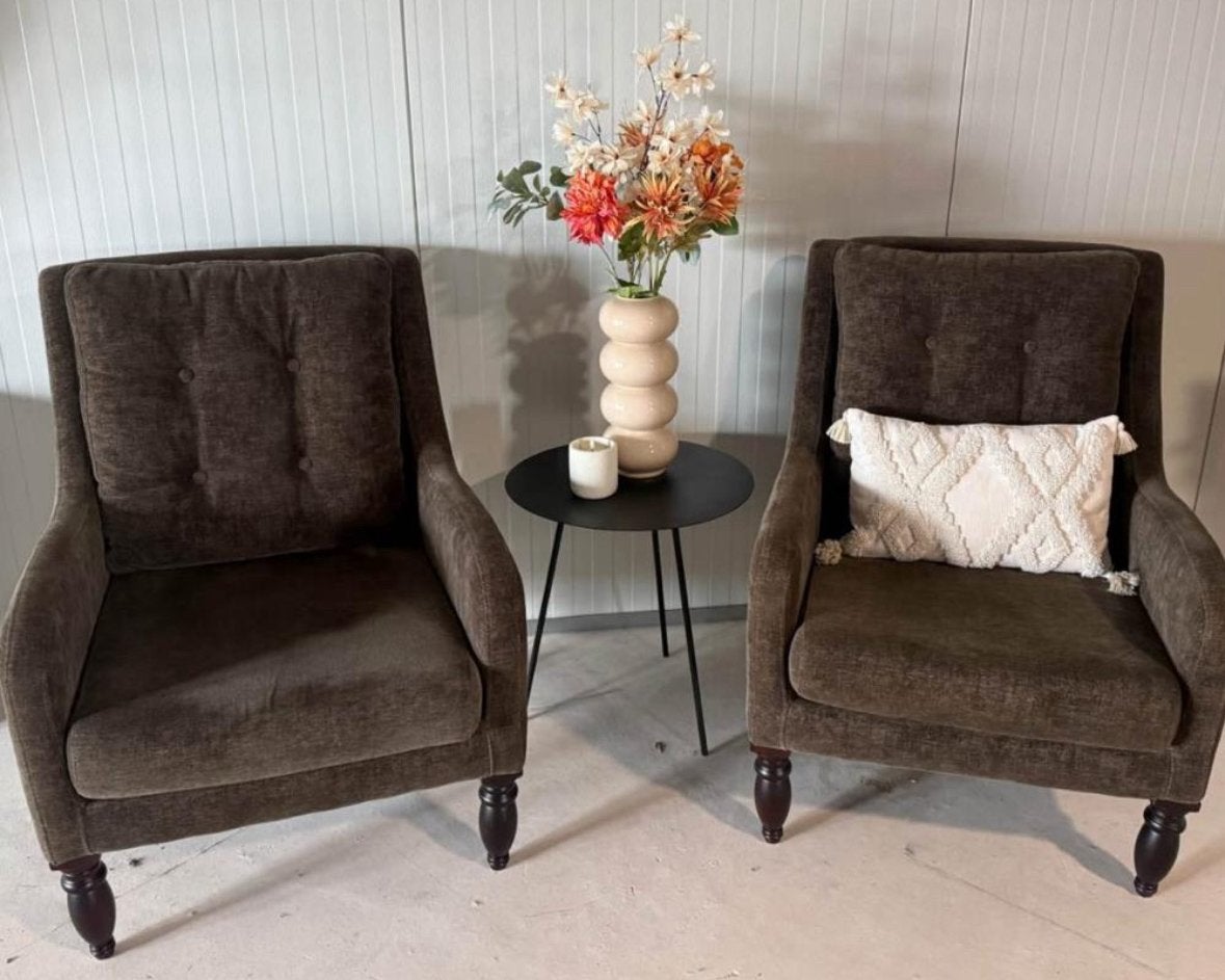 2 Luxe Fauteuils, Huis en Inrichting, Fauteuils, Ophalen, 75 tot 100 cm, Zo goed als nieuw, Stof