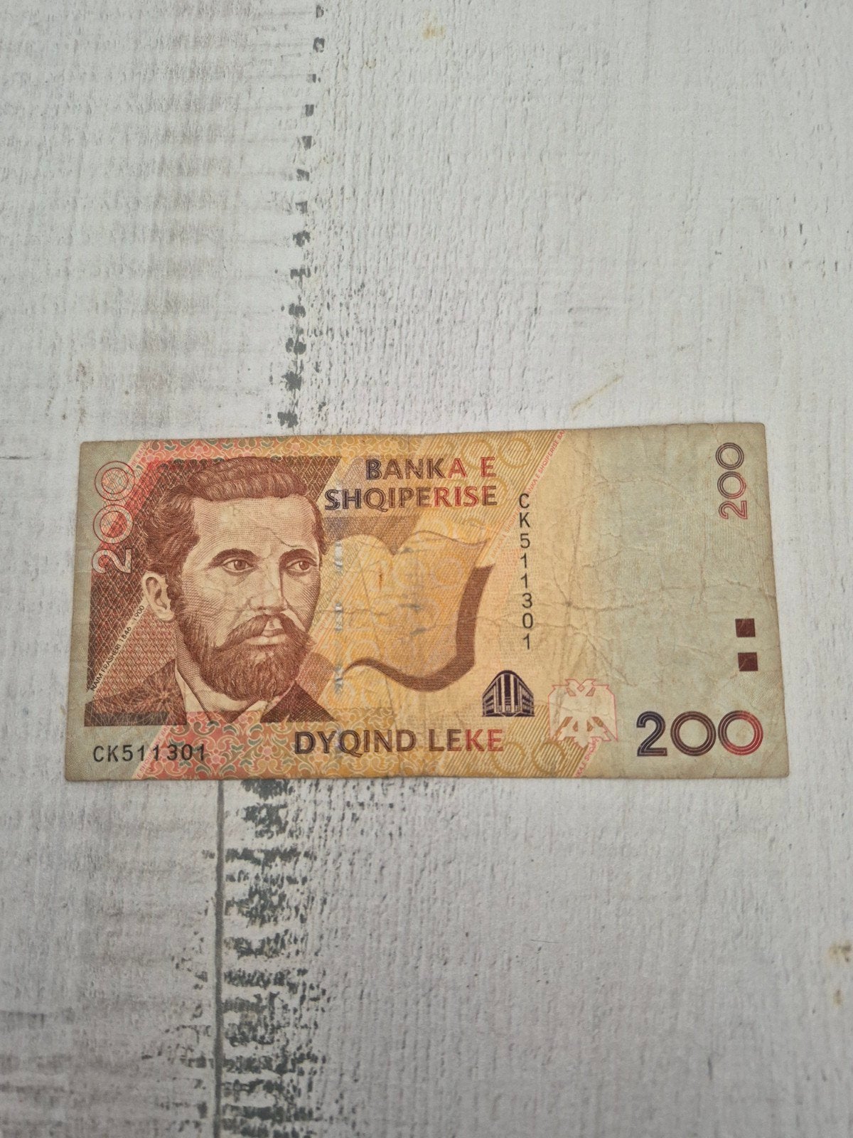 Albanië 200 Lekë 1992 - Skanderbeg bankbiljet, Ophalen of Verzenden, Overige landen