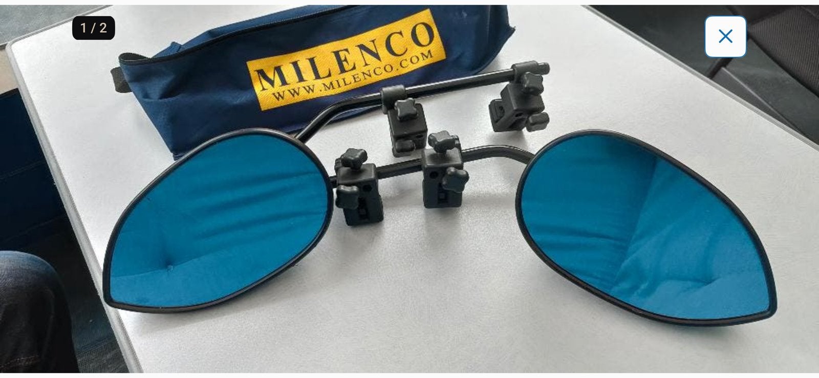 Milenco caravan spiegels, Caravans en Kamperen, Caravan accessoires, Ophalen, Zo goed als nieuw