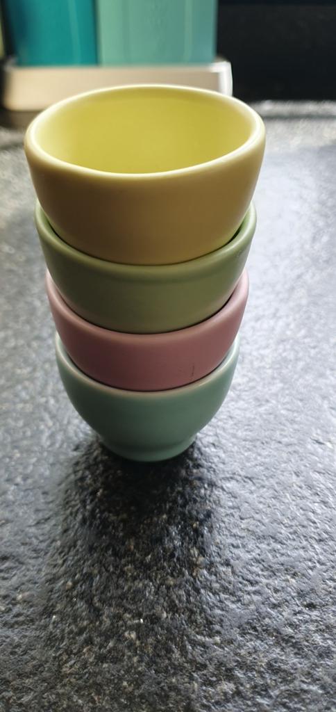 Vintage eierdopjes van Royal Goedewaagen pastel, Ophalen of Verzenden