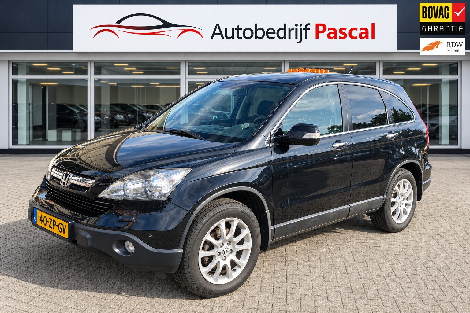 Honda CR-V 2.0i Executive - Panoramadak - Multimedia - Leder, Auto's, Automaat, Gebruikt, 150 pk, Zwart