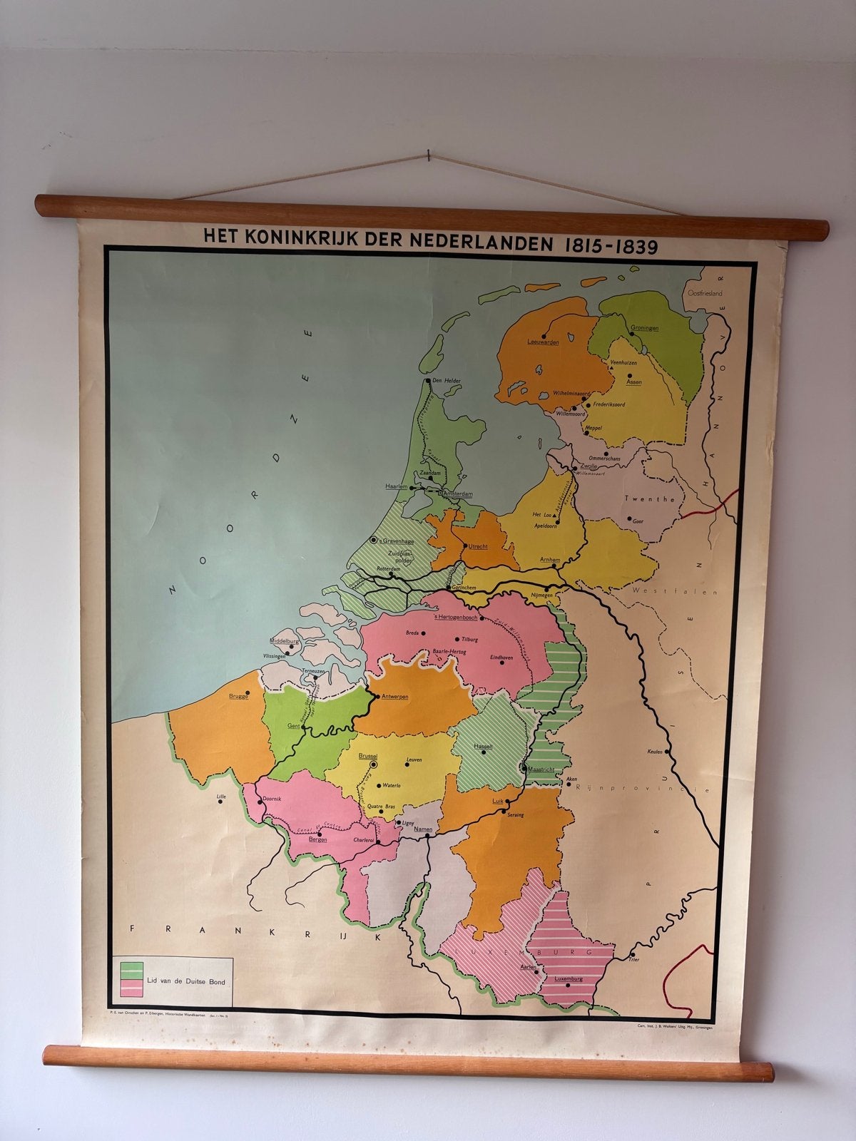 Historische kaart: Het Koninkrijk der Nederlanden 1815-1839, Landkaart, 1800 tot 2000, Nederland, Ophalen
