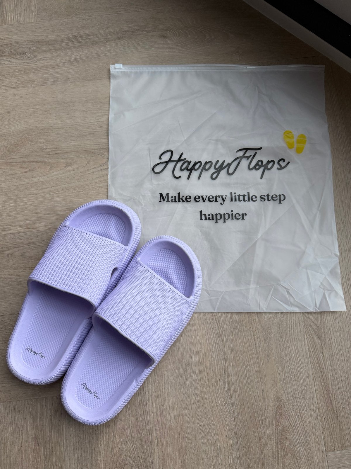 Happy Flops lila slippers maat 38 - Zo goed als nieuw, Ophalen of Verzenden, Zo goed als nieuw, Overige kleuren, Slippers