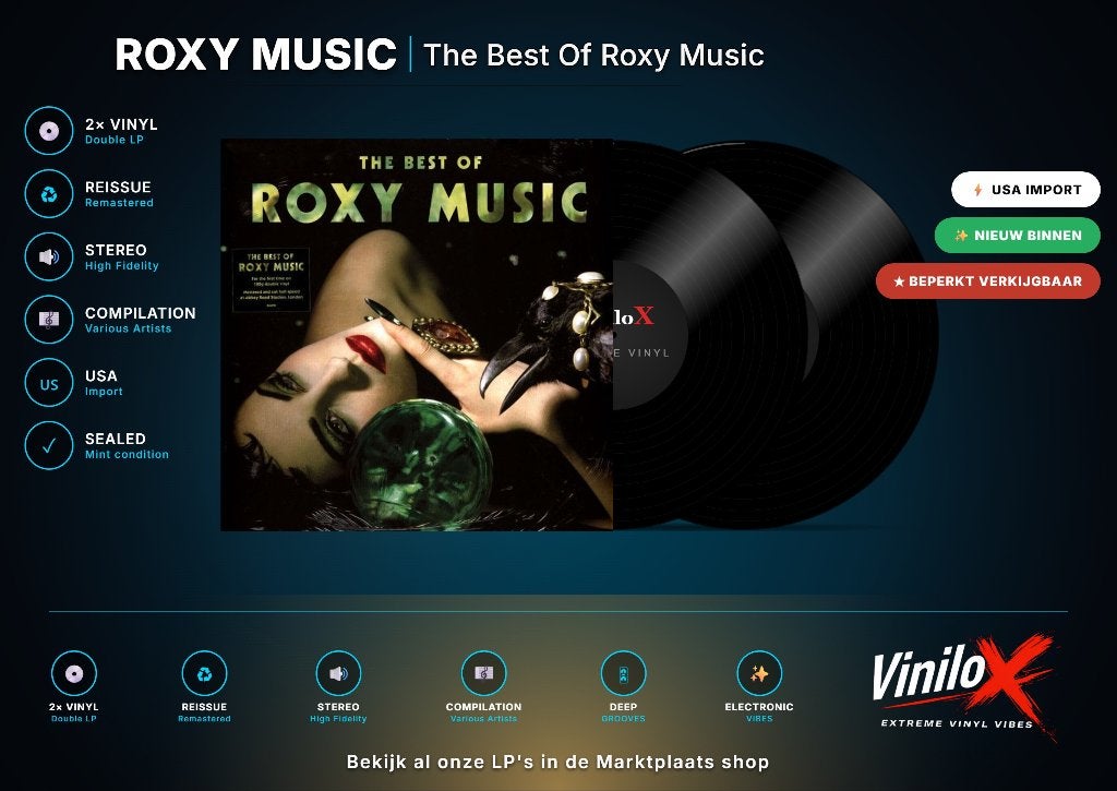 Roxy Music – The Best Of Roxy Music | 2LP 180GR, 2020 tot heden, Ophalen of Verzenden, Geseald, 12 inch